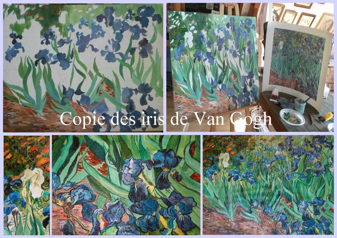 Copie des Iris de Van Gogh Copie des Iris de Van Gogh