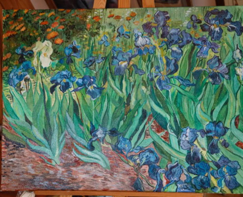 Copie des Iris de Van Gogh