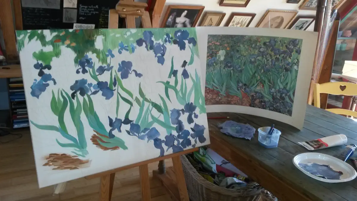 Copie des Iris de Van Gogh Copie des Iris de Van Gogh