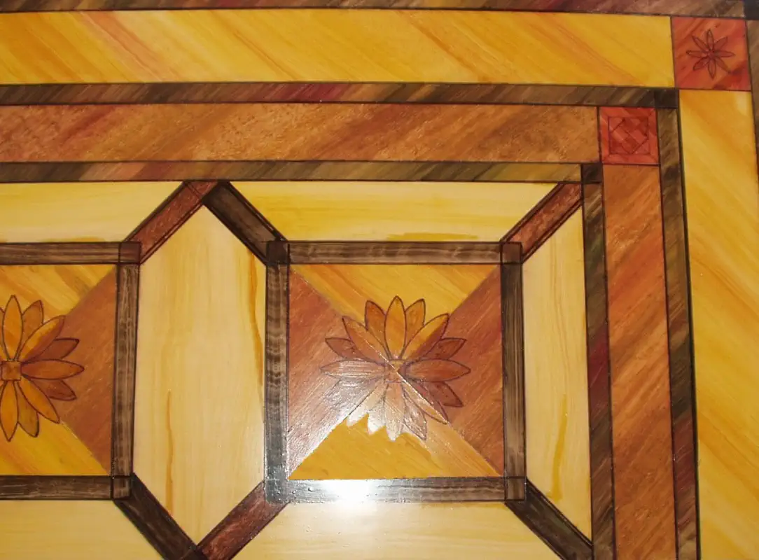 Fausse marquetterie Fausse marquetterie