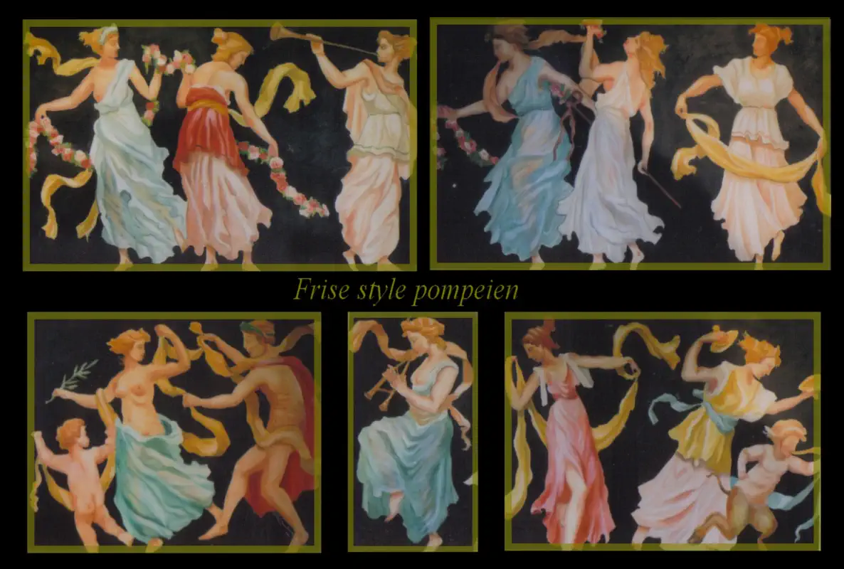 Frise style pompéien Frise style pompéien