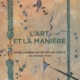 Livre l'art et la manière