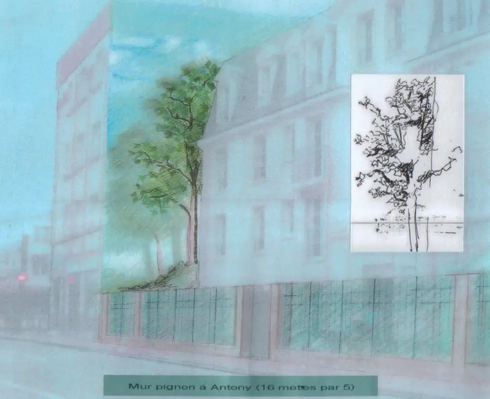Mur à pignon à Antony Mur à pignon à Antony