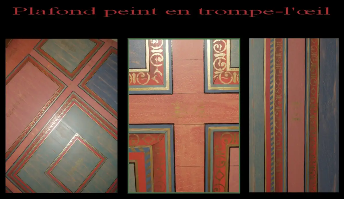 Plafond peint en Trompe-l’œil Plafond peint en Trompe-l’œil